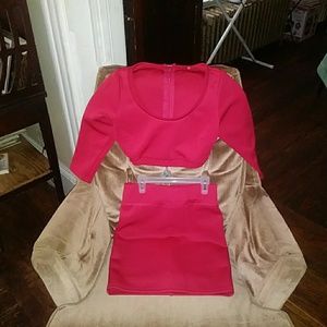 Two piece skirt set/crop top